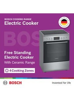 Series 4, 60x60cm Electric Cooking Range, 4 Ceramic Zones, 6 Heating Mode, Oven Capacity 66L HKQ38A150M Stainless Steel - pnsku/N51698925A/45/_/1715343400/65b595a9-45ea-4c22-a425-ae3c4e2fe106