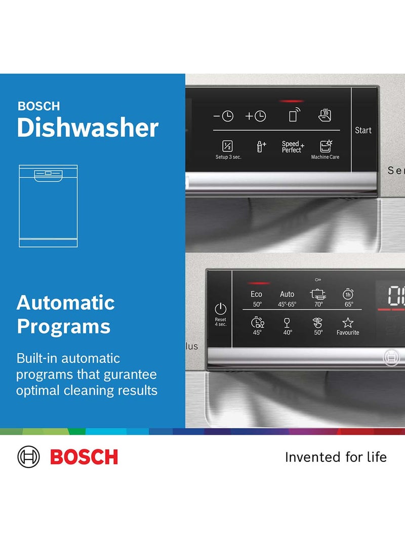 BOSCH Freestanding Dishwasher, 60 cm, with Flexible Loading, Silence Plus, HygienePlus Option SMS6ECI38M Silver  - Image 5