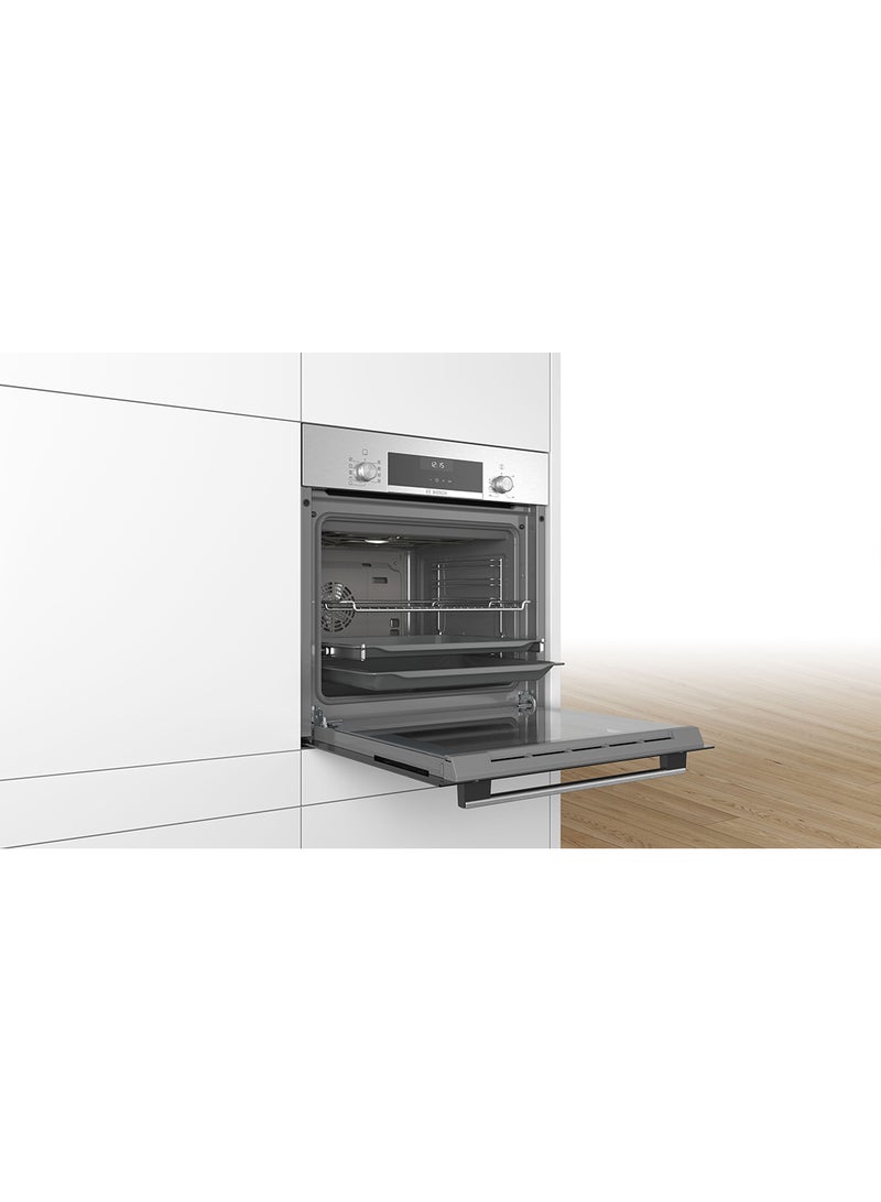 BOSCH Built-In Oven with Top/Bottom Heat and Cleaning Assistance, 60 cm HBF113BR0M Stainless Steel - Image 4