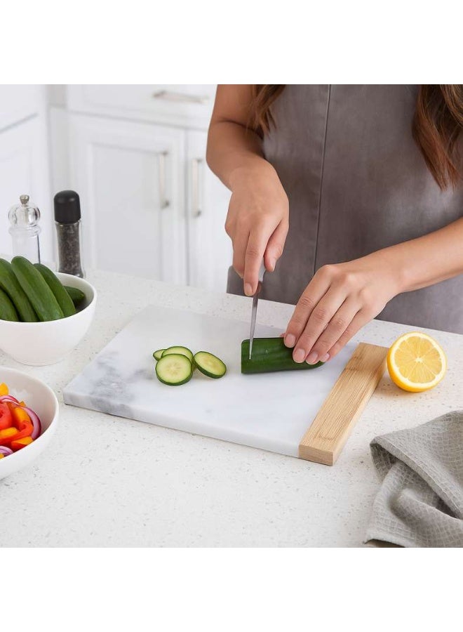 Pan Home Natura Marble Cheese Cutting Board 28x20x1cm -Natural Natural 28 x 20 x 1cm - Image 5