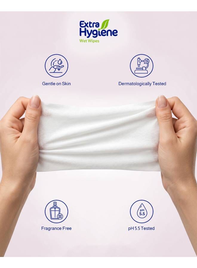 Hygiene 80 Piece Baby wet Wipes - 3 pack - Image 3