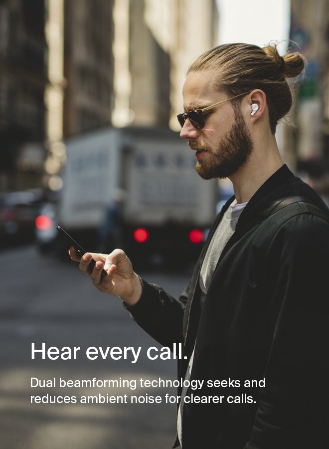 belkin - Belkin Wireless Earbuds, SoundForm Rise True Wireless Bluetooth 5.2 Earphones with Wireless Charging, IPX5 Sweat and Water Resistant, With Deep Bass for iPhone, Galaxy, Pixel and More - White White - Image 1