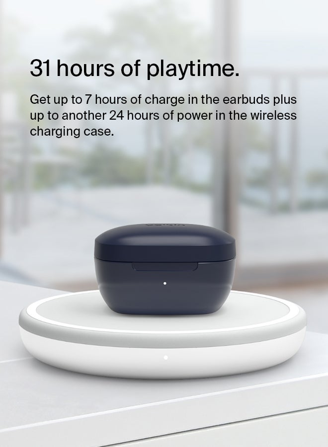 belkin - Belkin Wireless Earbuds, Soundform Rise True Wireless Bluetooth 5.2  Earphones With Wireless Charging Ipx5 Sweat And Water Resistant With Deep Bass For Iphone, Galaxy, Pixel And More - Blue Blue - Image 1