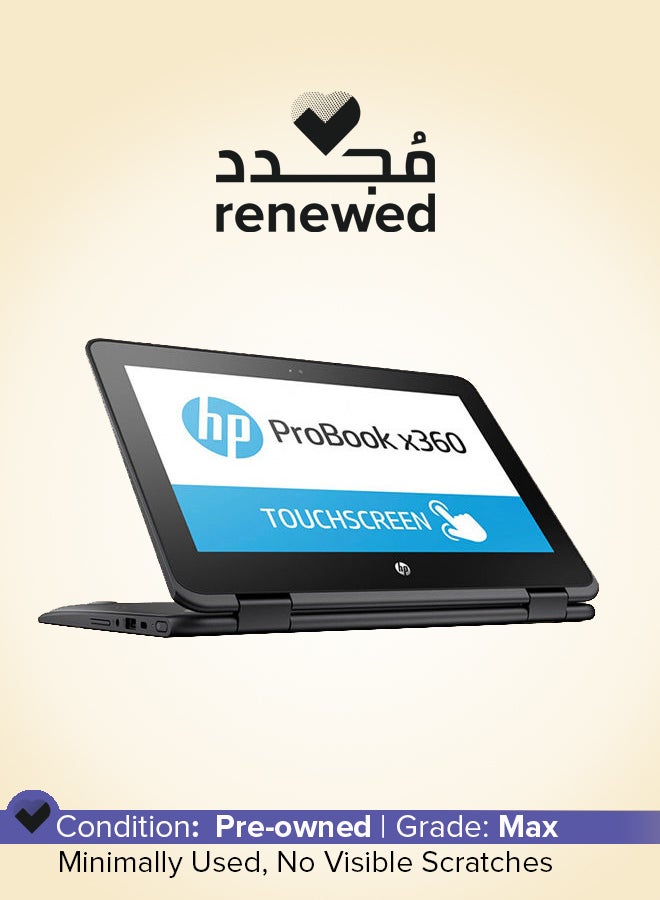 HP - Renewed - Probook X360 (2017) Convertible 2-In-1 Laptop With 11.6-Inch Touchscreen Display,Intel Pentium N4200 Processor/3rd Gen/4GB RAM/128GB SSD/Integrated Graphics Black - Image 1