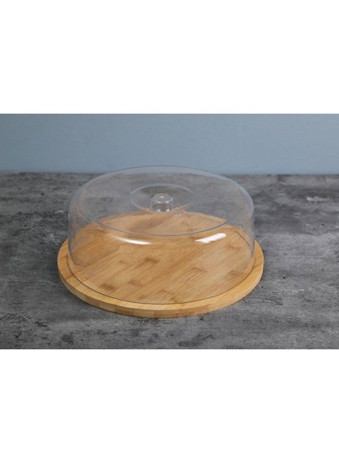 بان هوم  قبة الجبن المستديرة من الخيزران | الغذاء الآمن | 28x10 سم - Image 2