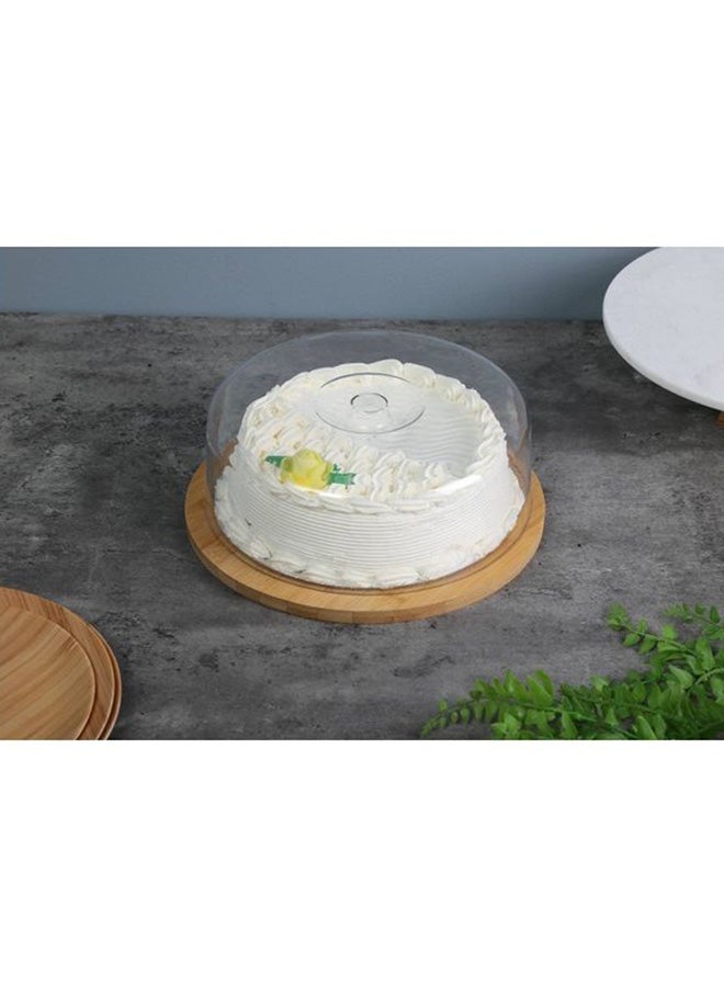 بان هوم  قبة الجبن المستديرة من الخيزران | الغذاء الآمن | 28x10 سم - Image 1