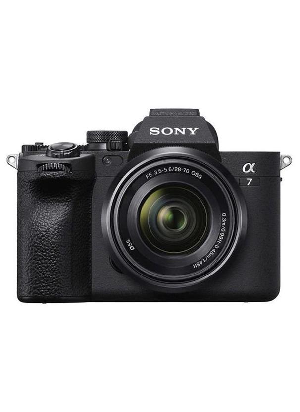 Sony Alpha 7 IV Full-Frame Mirrorless Interchangeable Lens Camera, 33 Mega Pixel Full-Frame Back-Illuminated Exmor R CMOS Image Sensor, ILCE-7M4K, with 28-70mm Zoom Lens - Image 1
