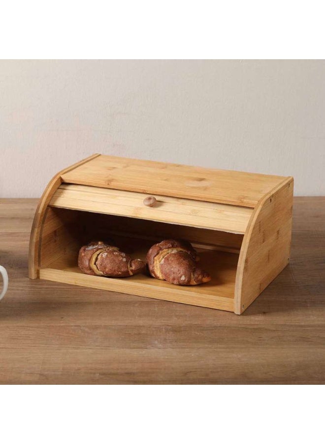 Pan Home BAMBOO BREAD BIN NATURAL 34X22X14CM Natural 34x22x14cm - Image 1