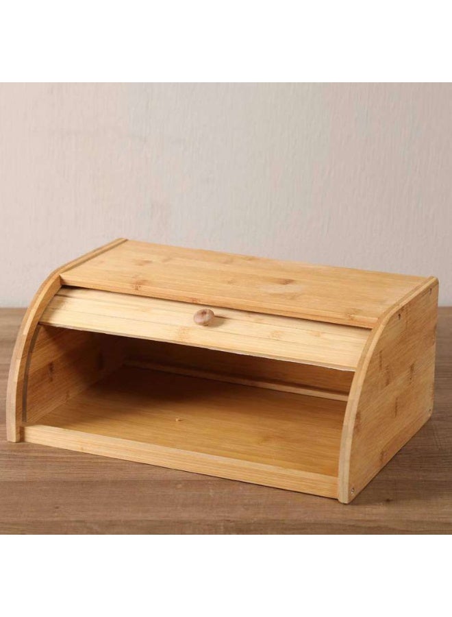 Pan Home BAMBOO BREAD BIN NATURAL 34X22X14CM Natural 34x22x14cm - Image 2