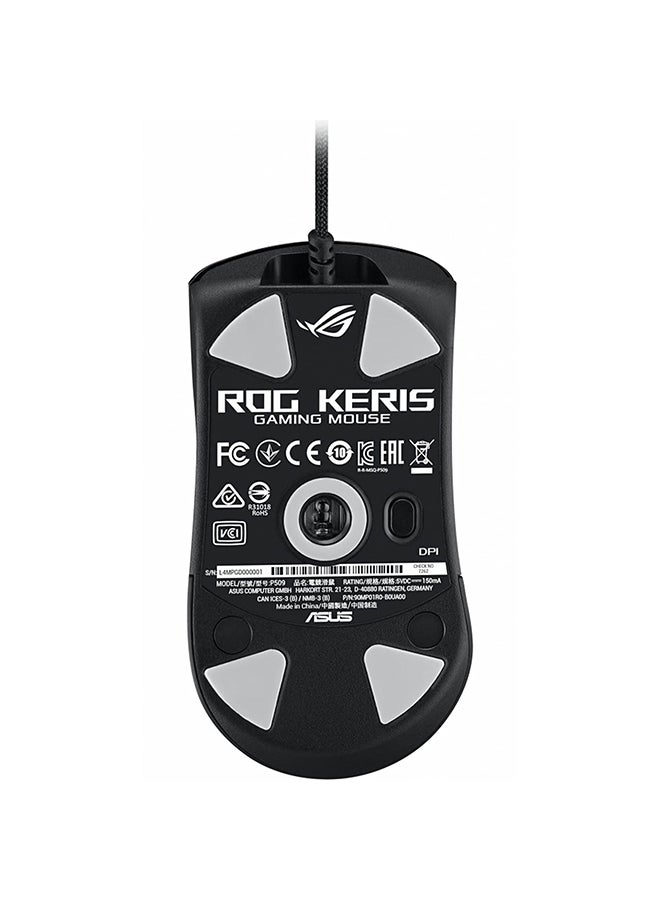ASUS - ASUS ROG Keris Wired Lightweight FPS Gaming Mouse, 16,000 DPI Optical Sensor, 7 Programmable Buttons, RGB Lighting, Ergonomic, PBT Polymer L/R Keys, Swappable Switches, Black - Image 1