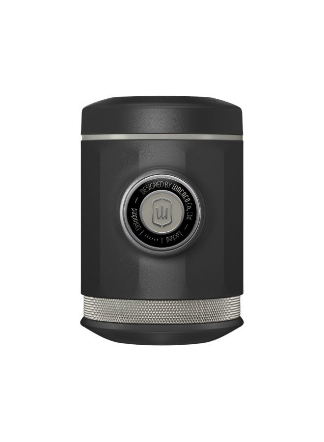 PicoPresso World's Most Compact Double Espresso Coffee Maker | Works with Ground Coffee -  Black Black