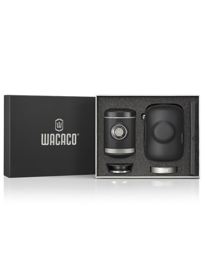 WACACO PicoPresso World's Most Compact Double Espresso Coffee Maker | Works with Ground Coffee -  Black Black  - Image 5