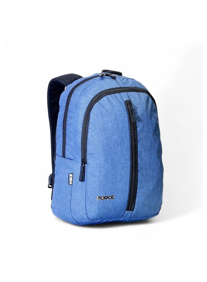 FORCE - Front Zip Backpack Blue - Image 1