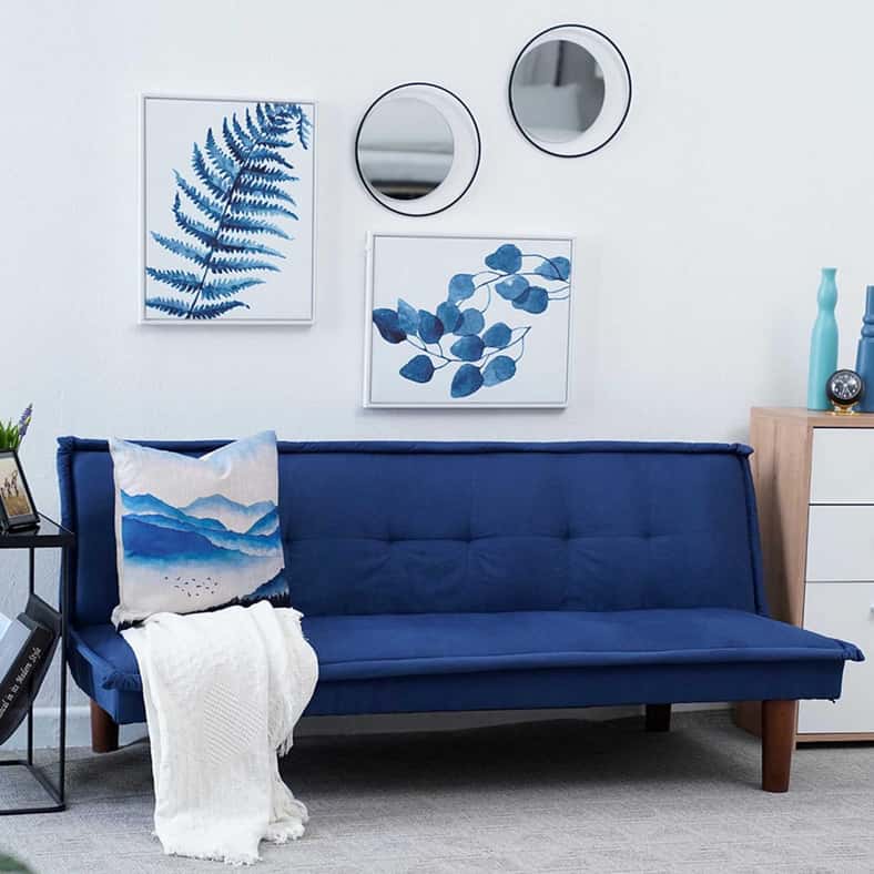 Pan Home CALDO SOFA BED Blue 160x87x69cm - Image 3