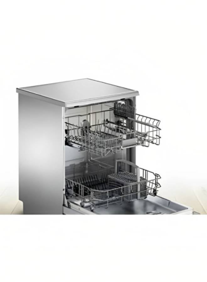 بوش غسالة أطباق سلسلة 2 قائمة بذاتها، 12 مكان، 60 سم، إينوكس فضي 1.45 kW SMS25AI00V ستانلس ستيل، مطلي - Image 3