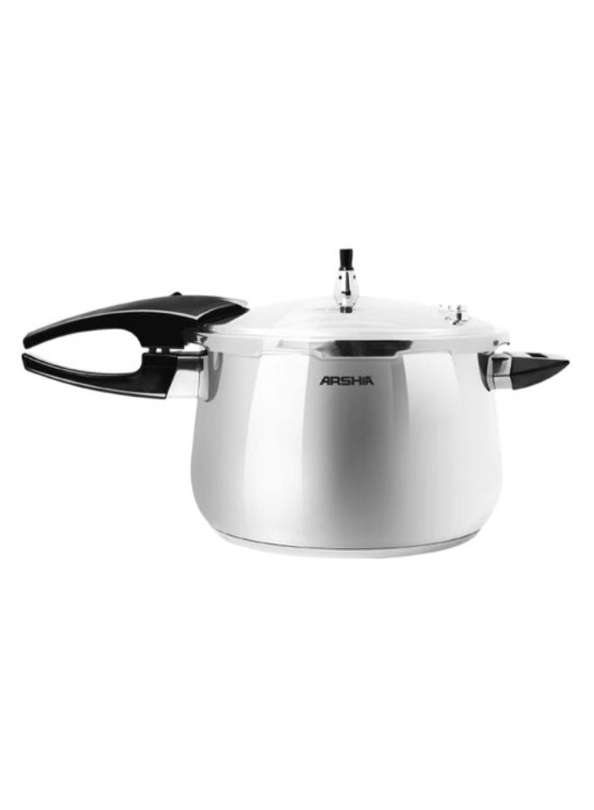 آرشيا وعاء طهي بالضغط ذاتي التحميص فضي/أسود 5لترات