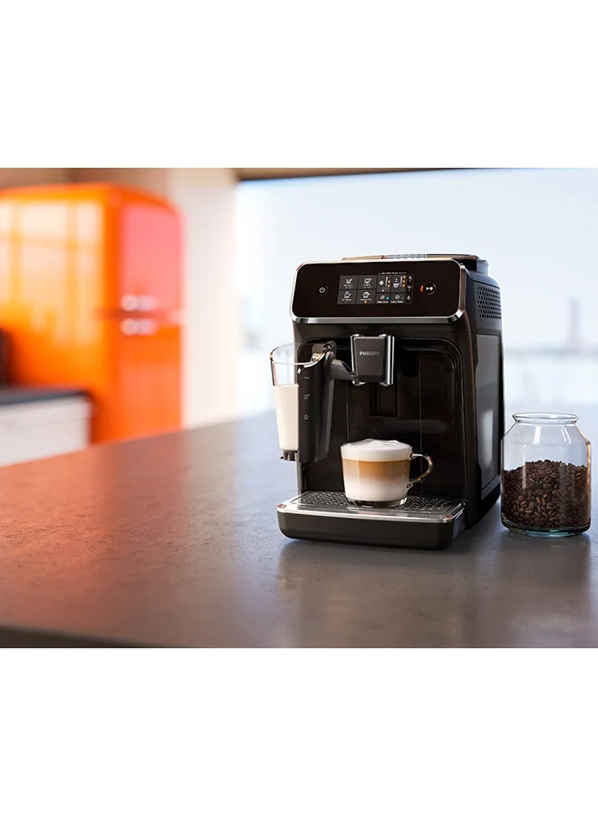 Philips Fully Automatic Espresso Machine Series 2200 - 3 Beverages, LatteGo Technology, Touch Display, 1.8 L 1500 W EP2231/43 Black