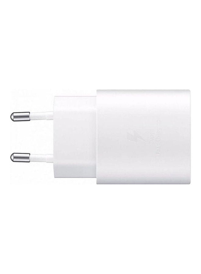 Samsung PD 25W Super Fast Charger With USB Type-c to Type-c Cable White - Image 1