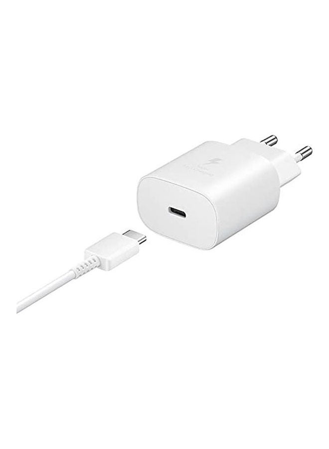 Samsung PD 25W Super Fast Charger With USB Type-c to Type-c Cable White - Image 2