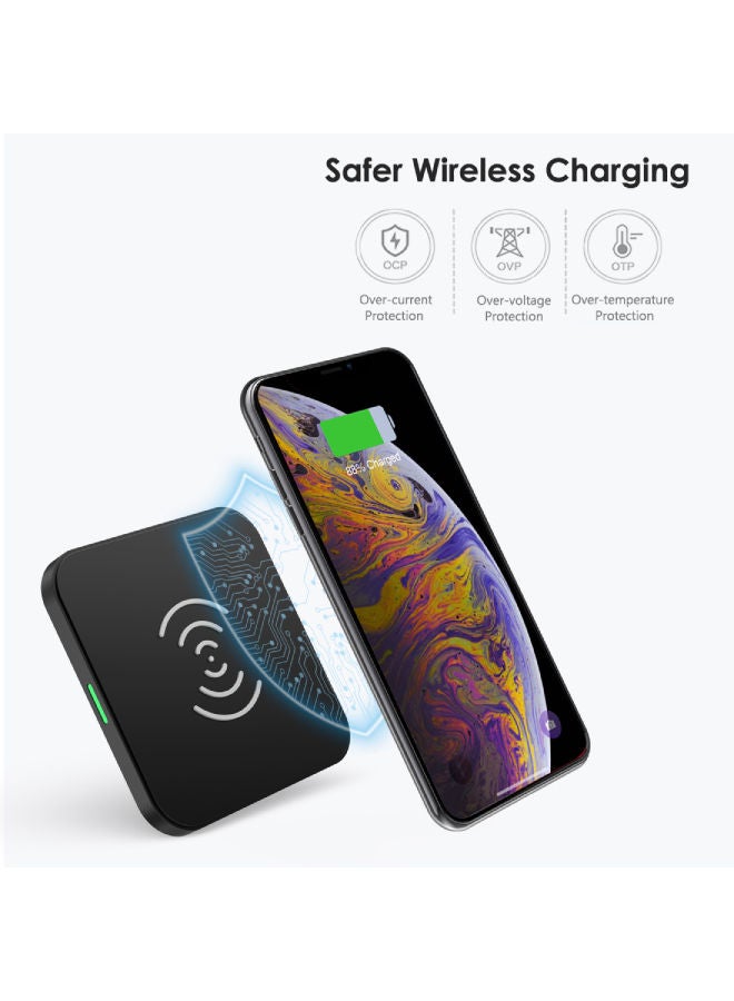 CHOETECH Fast Wireless Charging Pad 10W Black - Image 3