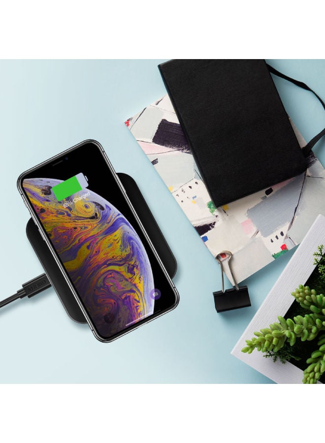 CHOETECH Fast Wireless Charging Pad 10W Black - Image 2