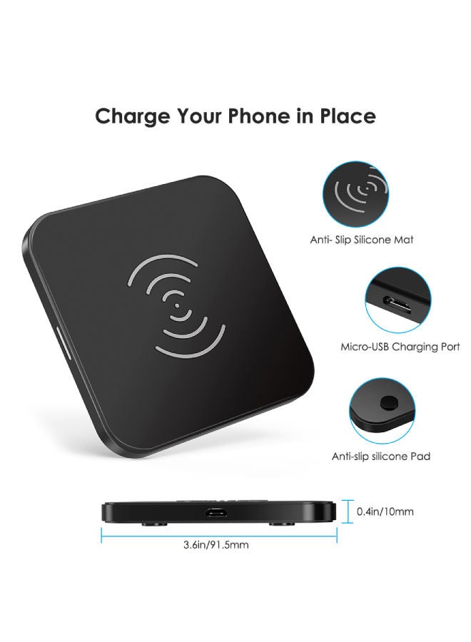 CHOETECH Fast Wireless Charging Pad 10W Black - Image 4