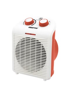 Fan Heater with 2 Heat Settings 1000W and 2000W| Adjustable Thermostat | Instant Heating, Cold/ Warm/ Hot Wind Selection | Overheat Protection | Power Indicator Light 2000 W GFH28520 White/Red