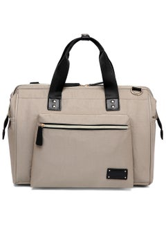 Little Story Zera Mom Dad Diaper Bag - Beige  - Image 2