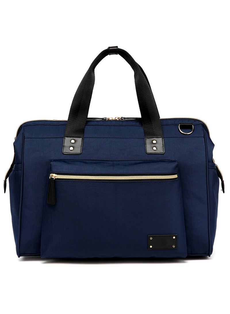 Little Story Zera Mom Dad Diaper Bag - Navy Blue - Image 2