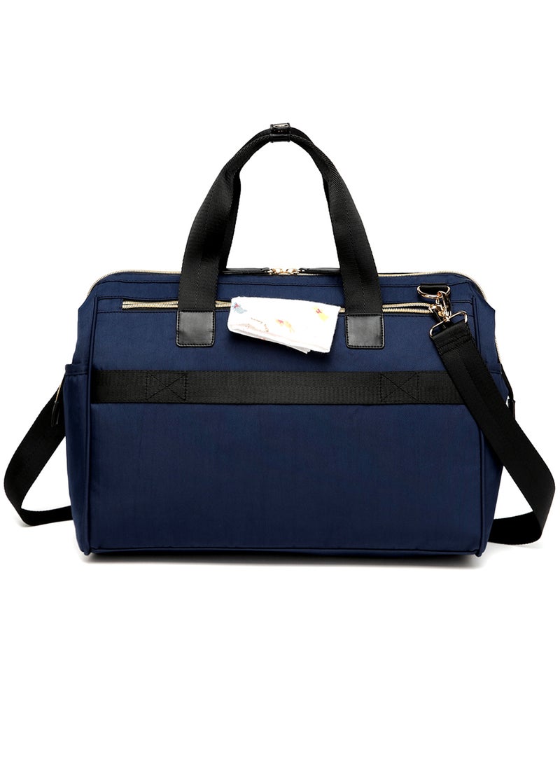 Little Story Zera Mom Dad Diaper Bag - Navy Blue - Image 3