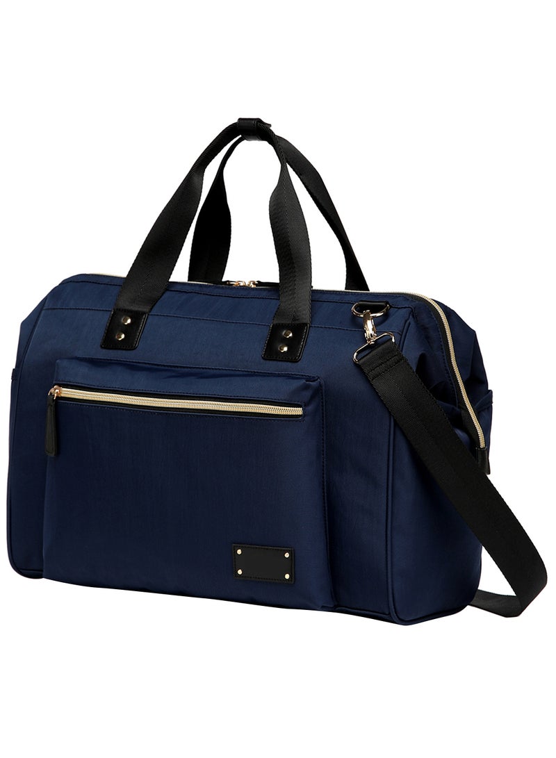 Little Story Zera Mom Dad Diaper Bag - Navy Blue - Image 1