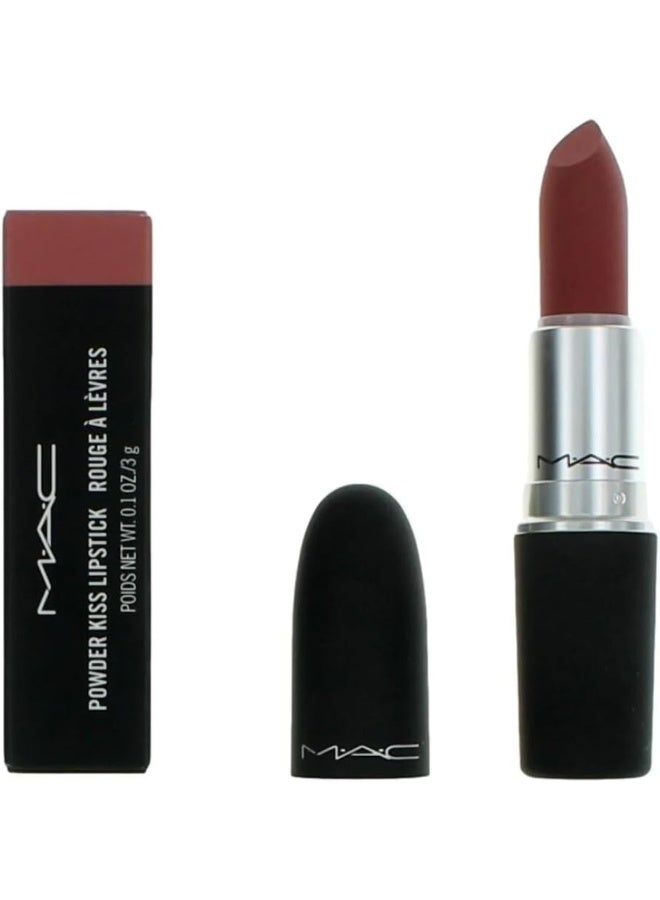 MAC POWDER KISS LIPSTICK BRICKTHROUGH Dark Red - Image 2