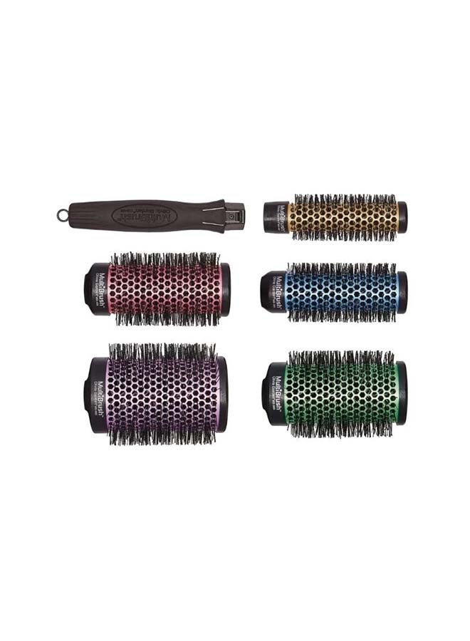 Olivia Garden 6 Pcs MultiBrush Detachable Thermal Styling Hair Brush - Image 2