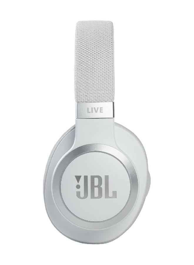 JBL Live 660NC Wireless Over-Ear Noise Cancelling Headphones White - Image 2