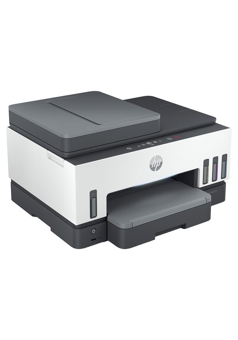 HP Smart Tank 790 All-In-One Duplex Wifi High Capacity Inktank Multi-Function WiFi Color Ink Tank Printer with Voice Activated Printing Google Assistant & Alexa (Borderless Printing) For Print/Copy/Scan with ADF & FAX (Up To 12000 Black, 8000 Colour Pages Of Ink In Box) White/Grey - Image 1