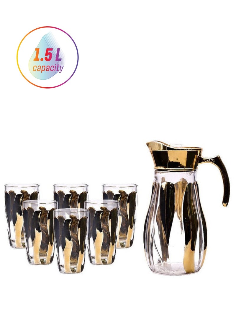 emsa Auberge Screw Top Vacuum Flask Gold/White/Black 