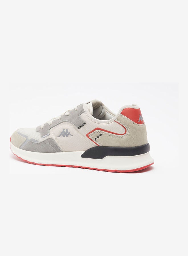 Kappa Men's Textured Lace-Up Sneakers Grey - Image 3