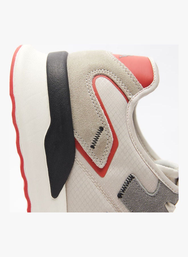 Kappa Men's Textured Lace-Up Sneakers Grey - Image 5