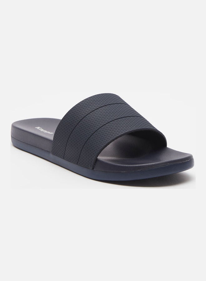 Kappa Men's Textured Slides Blue - Image 1