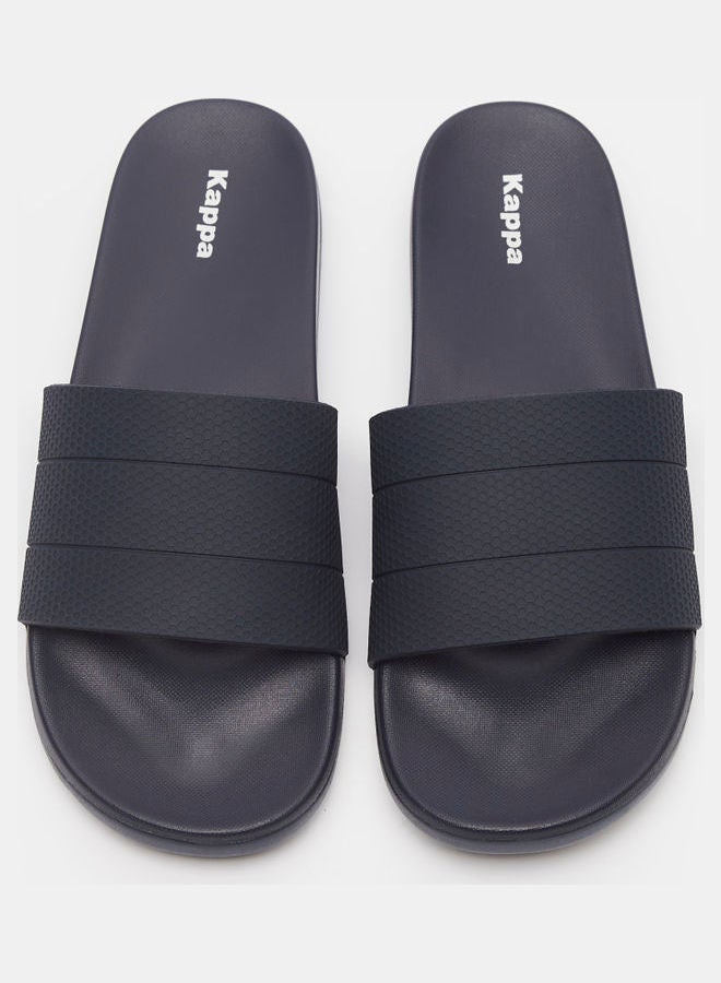 Kappa Men's Textured Slides Blue - Image 2