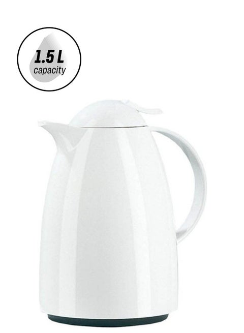 Auberge Quick Tip Vacuum Flask White/Black 21x17x13cm