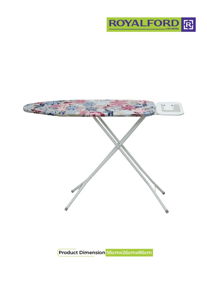 Royalford Mesh Ironing Board with Iron Rest Multicolour 31x5x128cm - Image 5