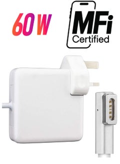 60W Adapter Compatible for Apple Macbook Pro 13-Inch (Early 2015), (Mid 2014), (Late 2013), MagSafe White
