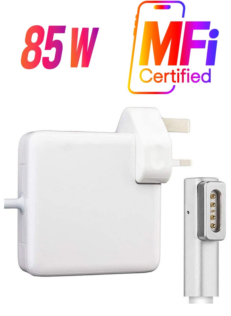 85W Adapter Compatible for Apple MA463LL/A, MA464LL/A, MA090LL, MA600LL, MA601LL, MA092LL/A, MA609LL, MA610LL, MA611LL/A, MA895LL/A, MA896LL/A, MagSafe White - pnsku/N51931486A/45/_/1738266636/6c21013f-aa87-461c-8ffc-1cc09865c222