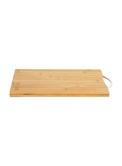 Royalford Organic Bamboo Cutting Board, Rf10238 - Strong Metal Handle - Durable & Lightweight - Antibacterial - Chopping Board For Meat And Vegetables Brown 32x22x1.6cm  - Image 3