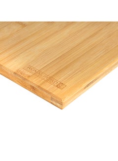 Royalford Organic Bamboo Cutting Board, Rf10238 - Strong Metal Handle - Durable & Lightweight - Antibacterial - Chopping Board For Meat And Vegetables Brown 32x22x1.6cm  - Image 5