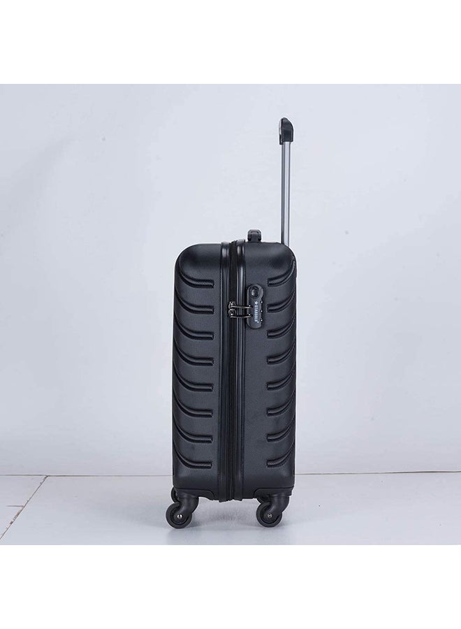 Stargold Hardside Spinner 4 Wheels Luggage Trolley With Number Lock Black - Image 2