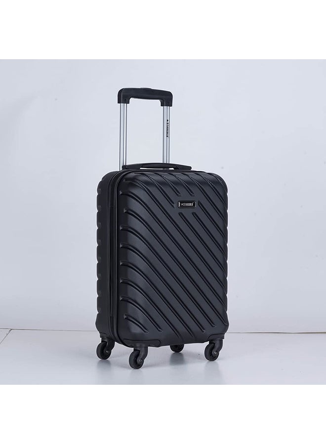 Stargold Hardside Spinner 4 Wheels Luggage Trolley With Number Lock Black - Image 4