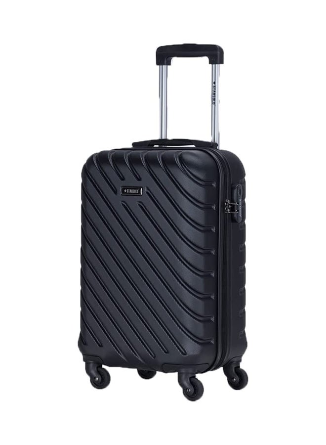 Stargold Hardside Spinner 4 Wheels Luggage Trolley With Number Lock Black - Image 1