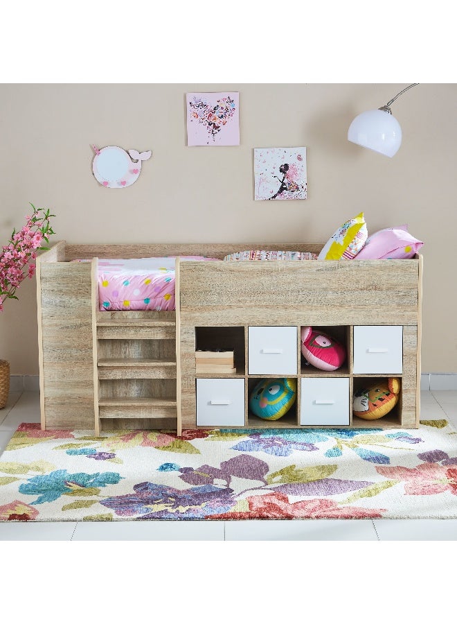 Home Box P-Cooper Costagat New 90X190 High Storage Bed- Sonoma Oak and White  - Image 4
